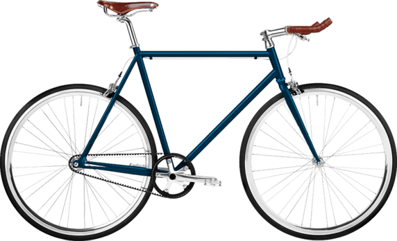 dark-blue bike